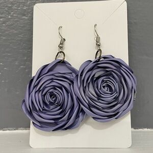Palm Leaf Flower Earrings